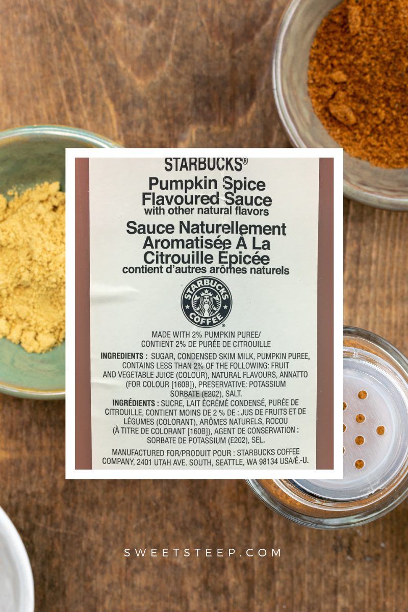 Pumpkin Sauce Starbucks Nutrition The Cake Boutique