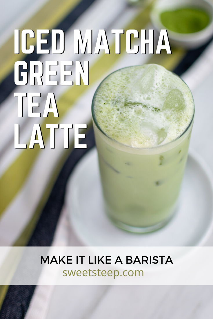 diy starbucks gelado matcha chá verde com leite de receita