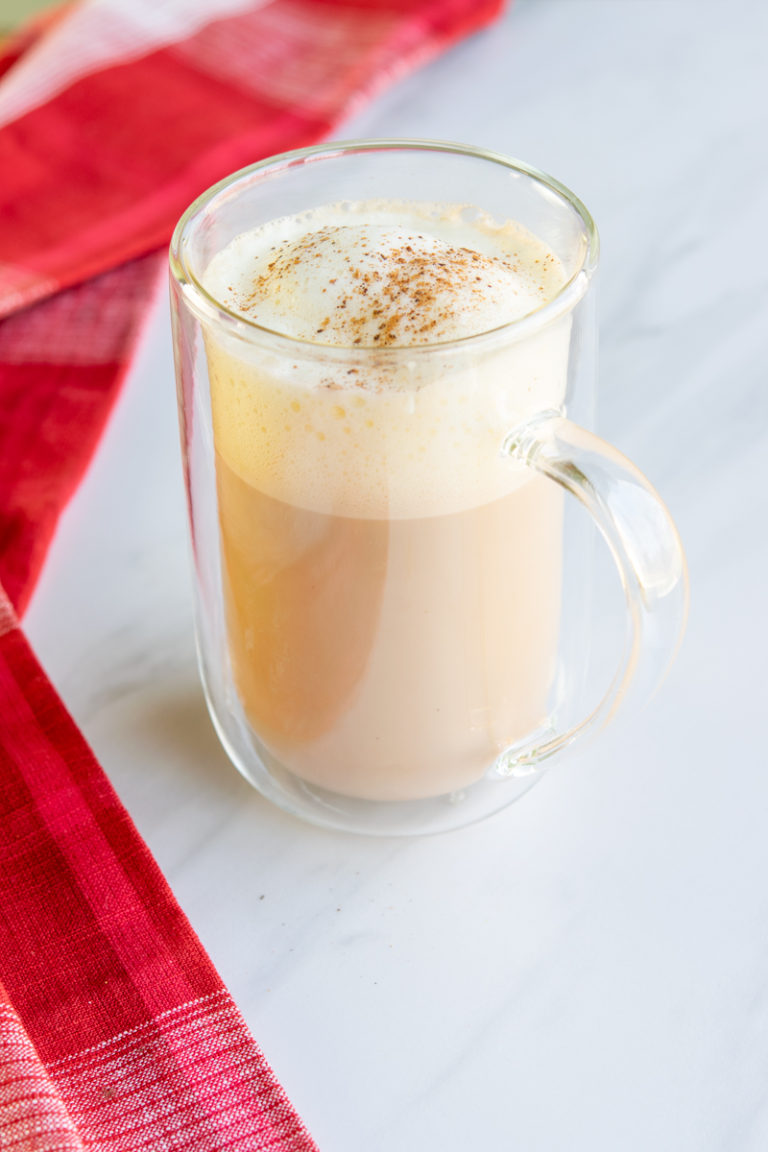 Starbucks Chai Eggnog Latte Copycat Recipe - Sweet Steep