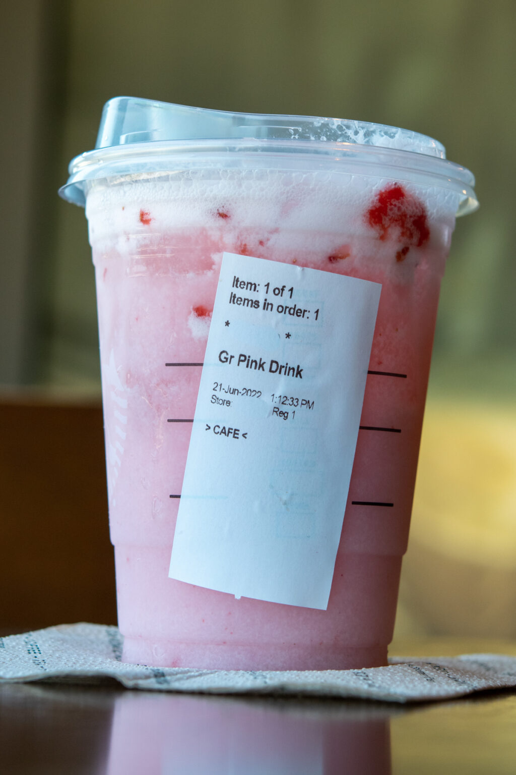 What Is A Blended Pink Drink At Starbucks