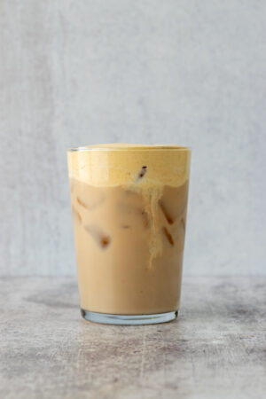 Homemade Iced Chai Tea Latte with Pumpkin Cold Foam - Sweet Steep