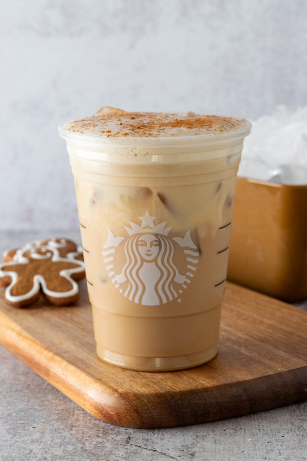 Starbucks Iced Gingerbread Oat Milk Chai Latte Copycat Recipe - Sweet Steep