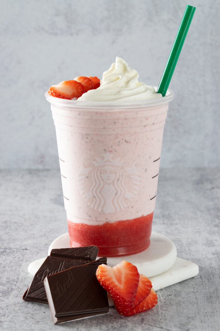 Starbucks Chocolate Covered Strawberry Crème Frappuccino Copycat