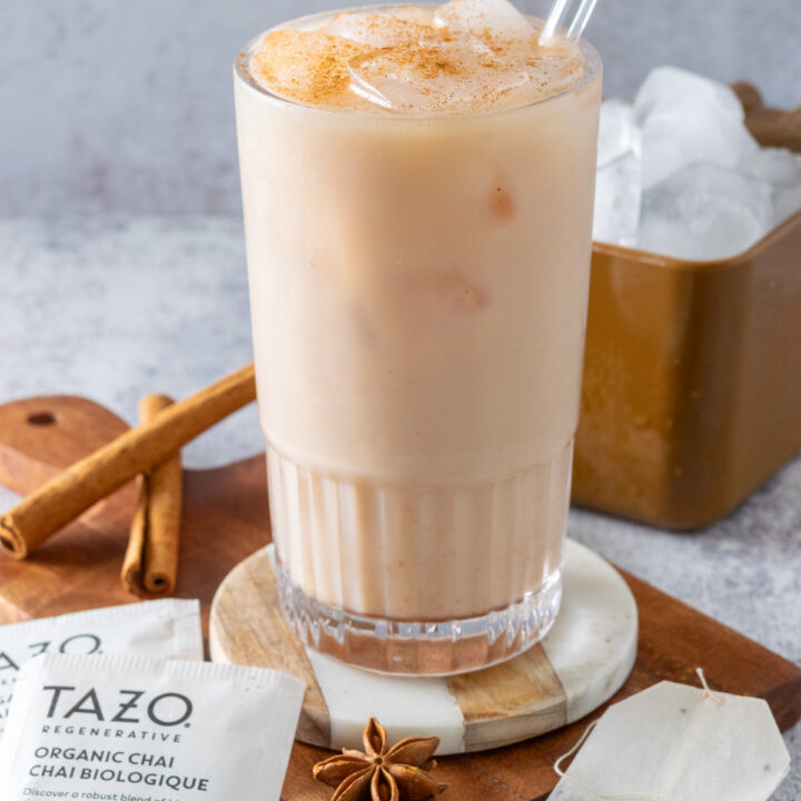 Iced Chai Tea Latte with Tea Bags